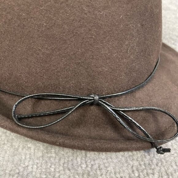 Scala Collezione Women’s One Size Brown Wool Felt Hat Flapper Style - Picture 2 of 5